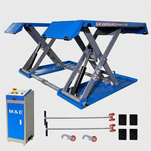 7700lbs Mid Rise Scissor Lift Pneumatic Release